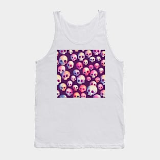 Watercolor skull pattern Tank Top